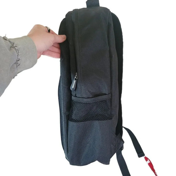 Bushnell Standard Backpack Padded Interior Multi Pockets Black Canvas White Logo main image 10
